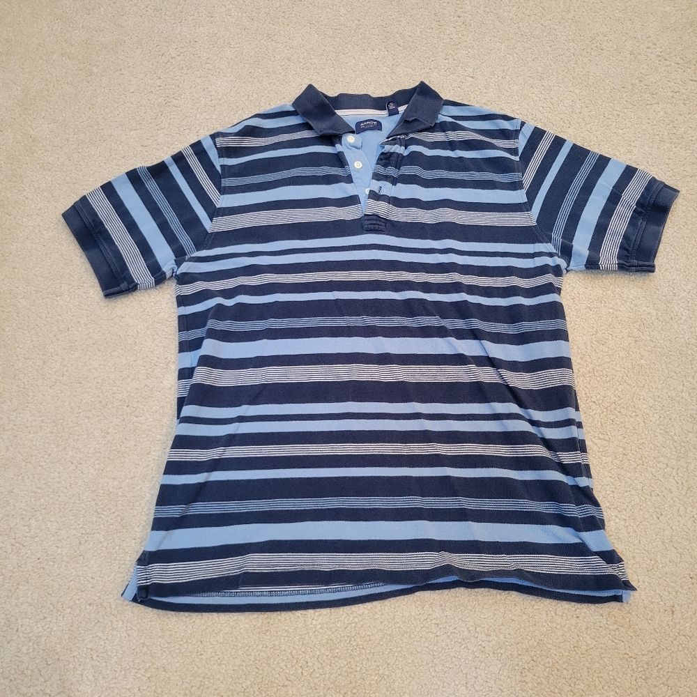 2/$12 Mens Striped Polo